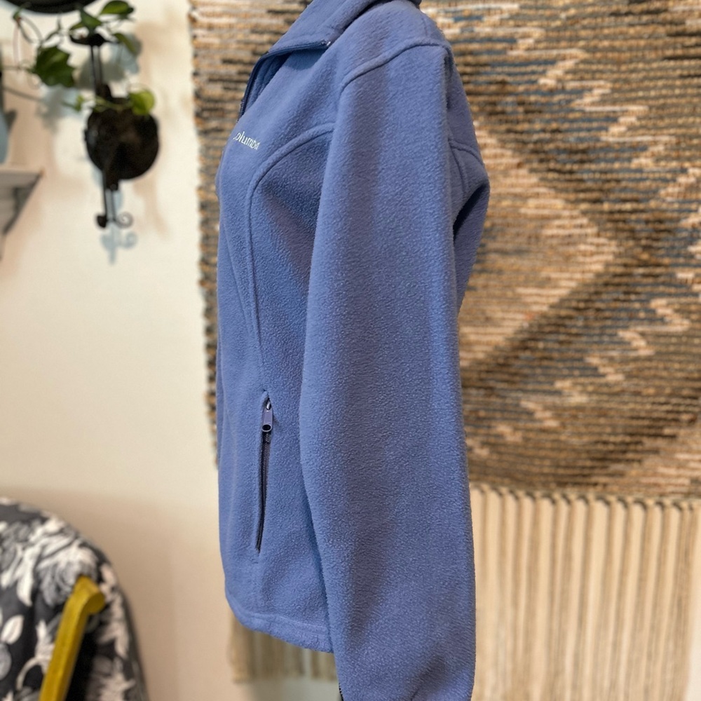Columbia Soft Blue Full-Zip Fleece - Picture 5 of 11